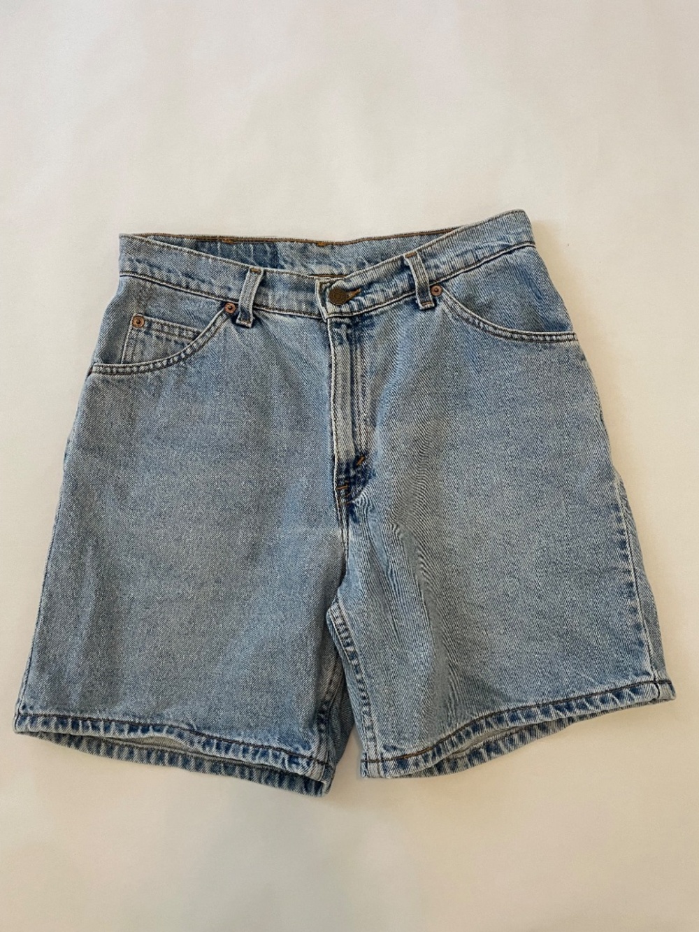 Vintage 90s Levi's Orange Tab 951 Jean Shorts High Waisted Long Denim Women's 6